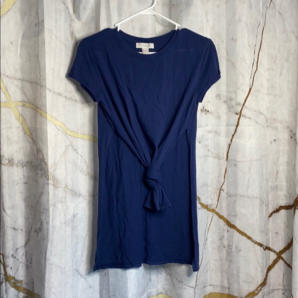 Blue slit top
